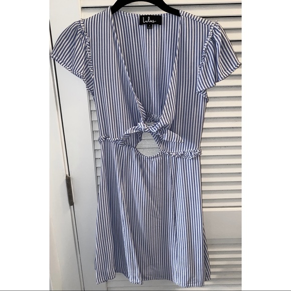 Lulu’s Striped Tie-Front Dress - Picture 3 of 3